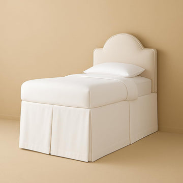 Split Corner Dorm Bed Skirt Twin XL - 34 Inch Drop, 100% Microfiber, Extra Long Bed Skirt for College Dorm, Platform