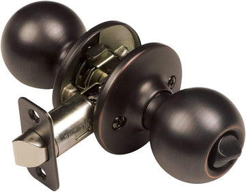 Ball Privacy Door Knob, Oil Rubbed Bronze