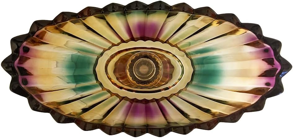 Crystal Glass Pedestal Footed Fruit Bowl Decorative Table Centerpiece | decorative bowls decor, footed table