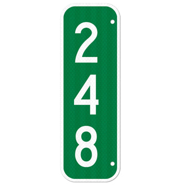 911 Address Sign, Custom Vertical Reflective Mailbox Sign, Christmas Gift