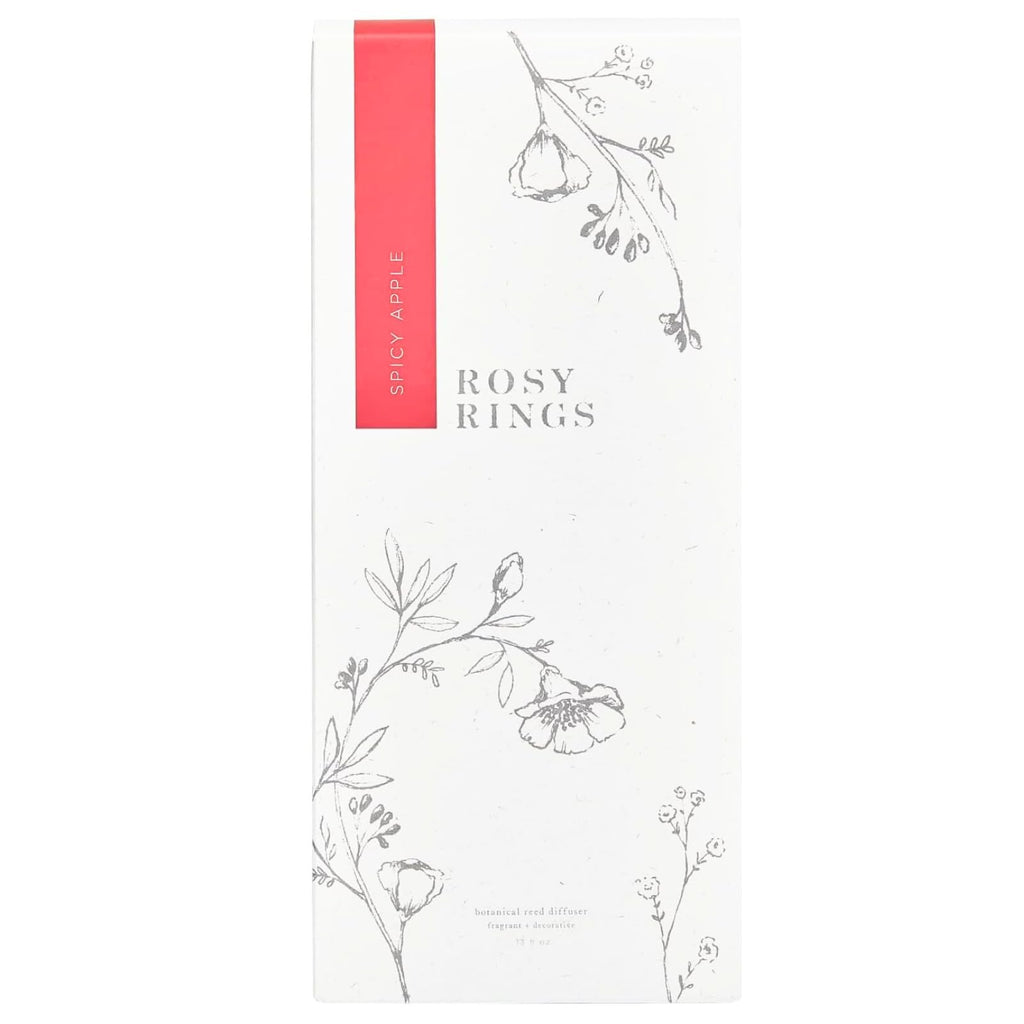 Spicy Apple Botanical Reed Diffuser 13oz - Lasts 6-12 Months, Aromatherapy Diffuser, Reed Diffuser Sticks, Diffuser