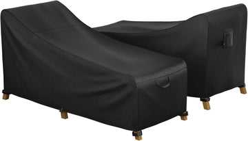 Outdoor Lounge Chaise Chair Cover 60L x 28W x 34H inch Waterproof Patio Furniture Covers Lawn Pool Chair Cover 2 Pack