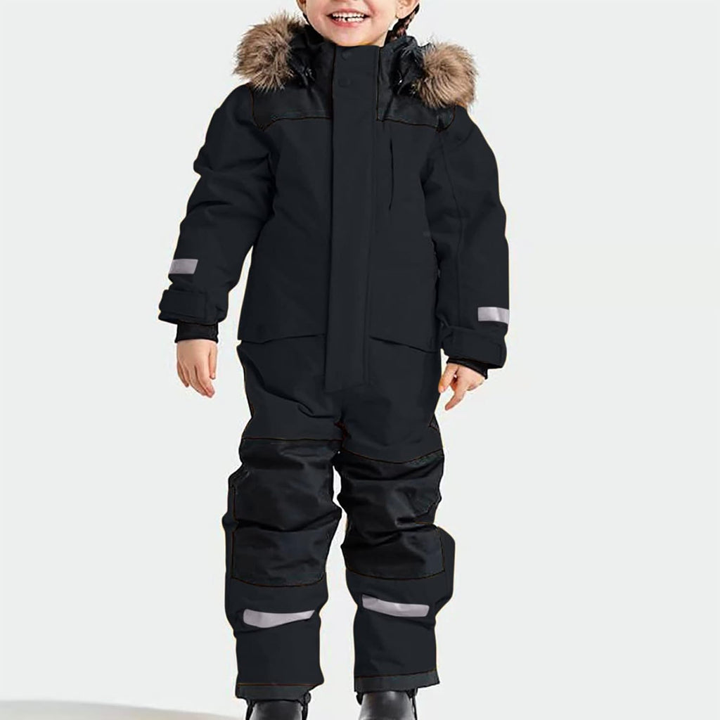 Snow Suit for Kids Boys Girls One Piece Snowsuit Girls and Boys Waterproof Insulated Winter Jumpsuit Coveralls