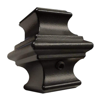 Stair Parts - Modern Adjustable Knuckles for 1/2" Iron Balusters (Contractor 100-Pack) with Set Screw - Knuckle for