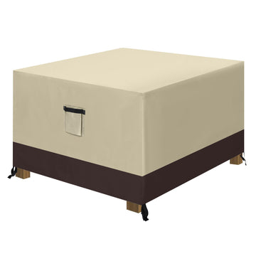 Patio Ottoman Cover Waterproof Outdoor Heavy Duty UV Resistant Dust Proof Protective Covers Lawn Furniture Covers