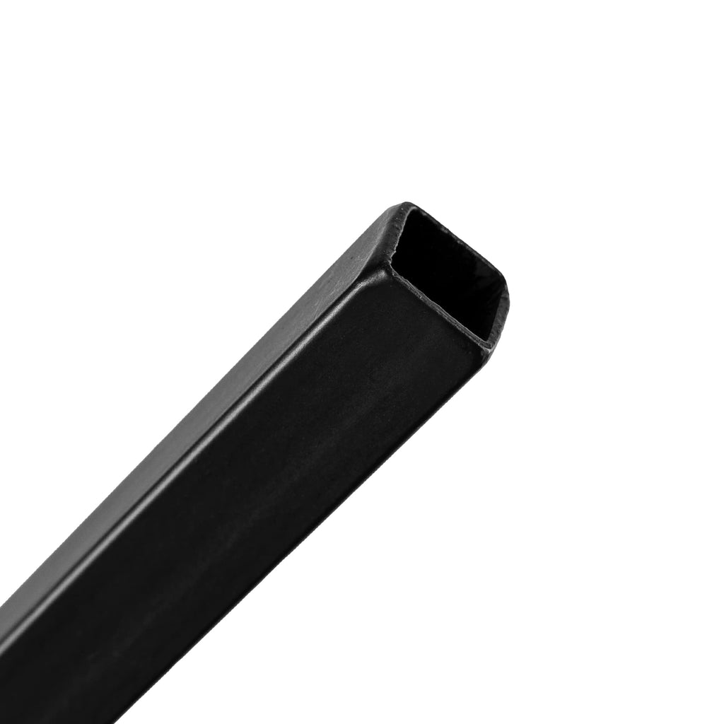 1/2" Square Hollow Black Steel Interior Stair Baluster- 44" Long - Double Basket (Pack 12)