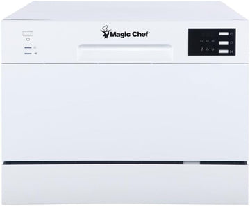 MCSCD6W5 6-Place Setting 6 Plate Countertop Dishwasher, White