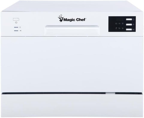 MCSCD6W5 6-Place Setting 6 Plate Countertop Dishwasher, White