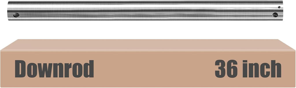 Brushed Nickel 36 inch ceiling fan downrod
