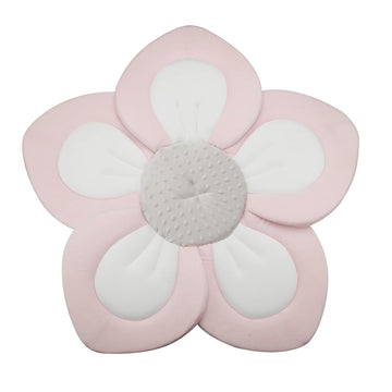 Baby Bath Pad for Infant Newborn | Soft Flower 5 Petals for Sink Bathtub Essentials Shower Gift (Pink)