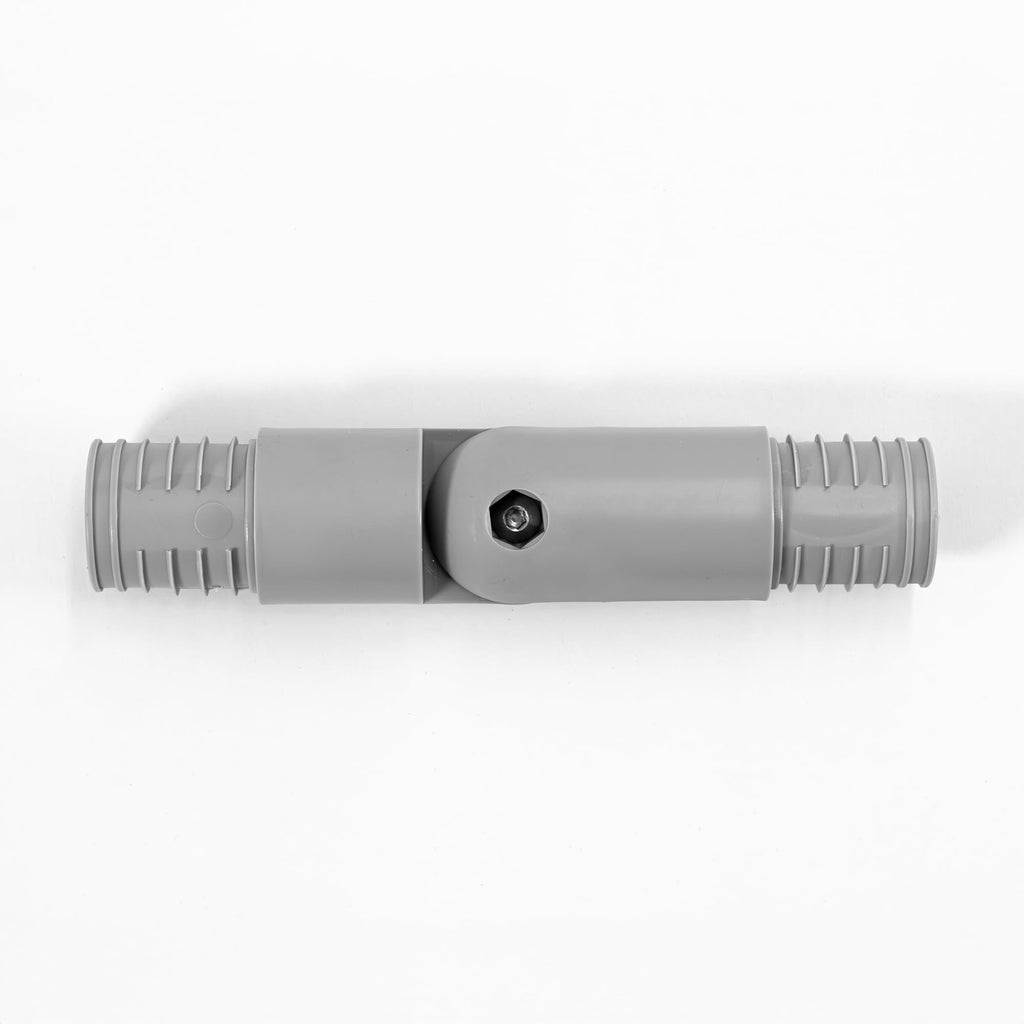 Adjustable Handrail Knuckle Connector, Gray Plastic Pipe Fitting, Variable Angle Joint (2)