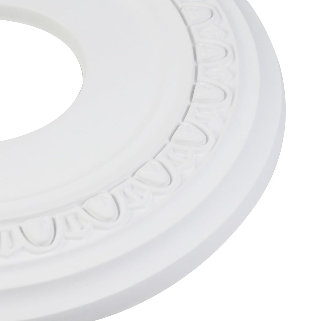 2PCS White Decorative Ceiling Medallion, 12.4" OD x 3.94" ID