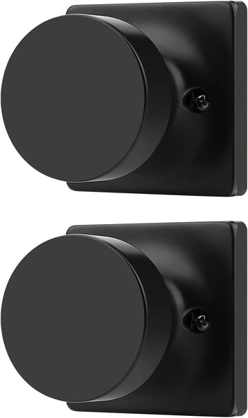 2 Pack Dummy Door Knob, Interior Single Side Door Handle, Matte Black No-Turning Door Dummy Knob Inactive Half Dummy