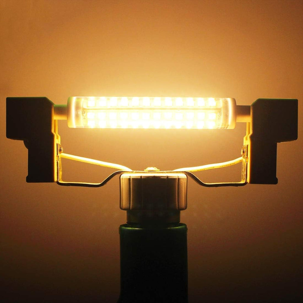 10W 118mm R7S LED Light Bulbs,100W Halogen Equivalent,110V Dimmable,3000K Warm White,Double Ended J Type Halogen