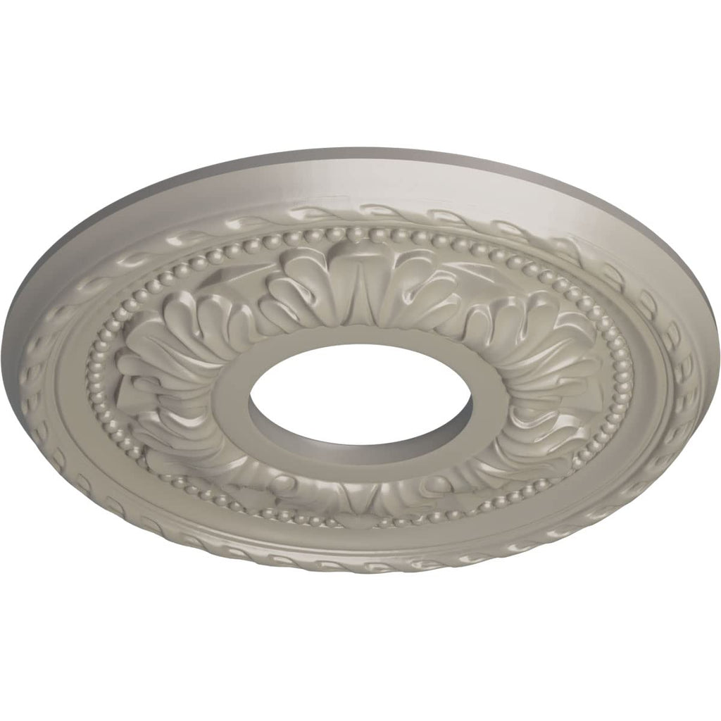 Palmetto Ceiling Medallion, Pearl White