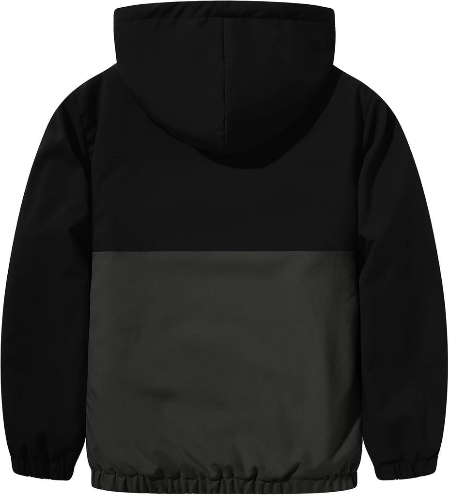 Boys Fleece Jacket Sherpa Lined Zip Up Hoodie for Kids