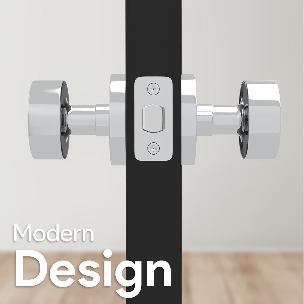 Buena Passage Door Knob Chrome (1-Pack) - Hallway No Lock