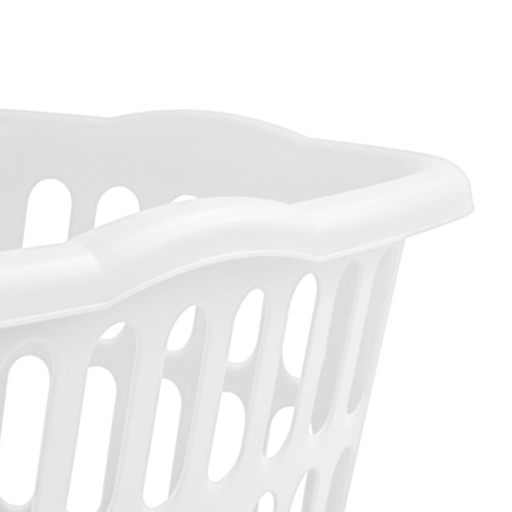 Rectangular Laundry Basket, Plastic Clothes Hamper, 24-Pack