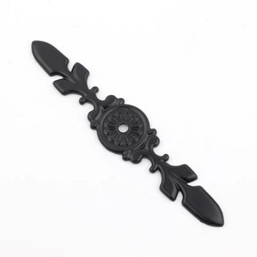 10 Packs Cabinet Knob Back Plates, 4.7in Length and 0.9in Width, Black