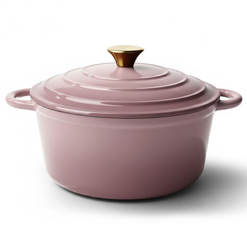 4.5 Quart Dutch Oven Pot with Lid, Non Stick Enameled Cast Iron Dutch Oven for Bread Baking, Heavy-Duty, Oven Safe