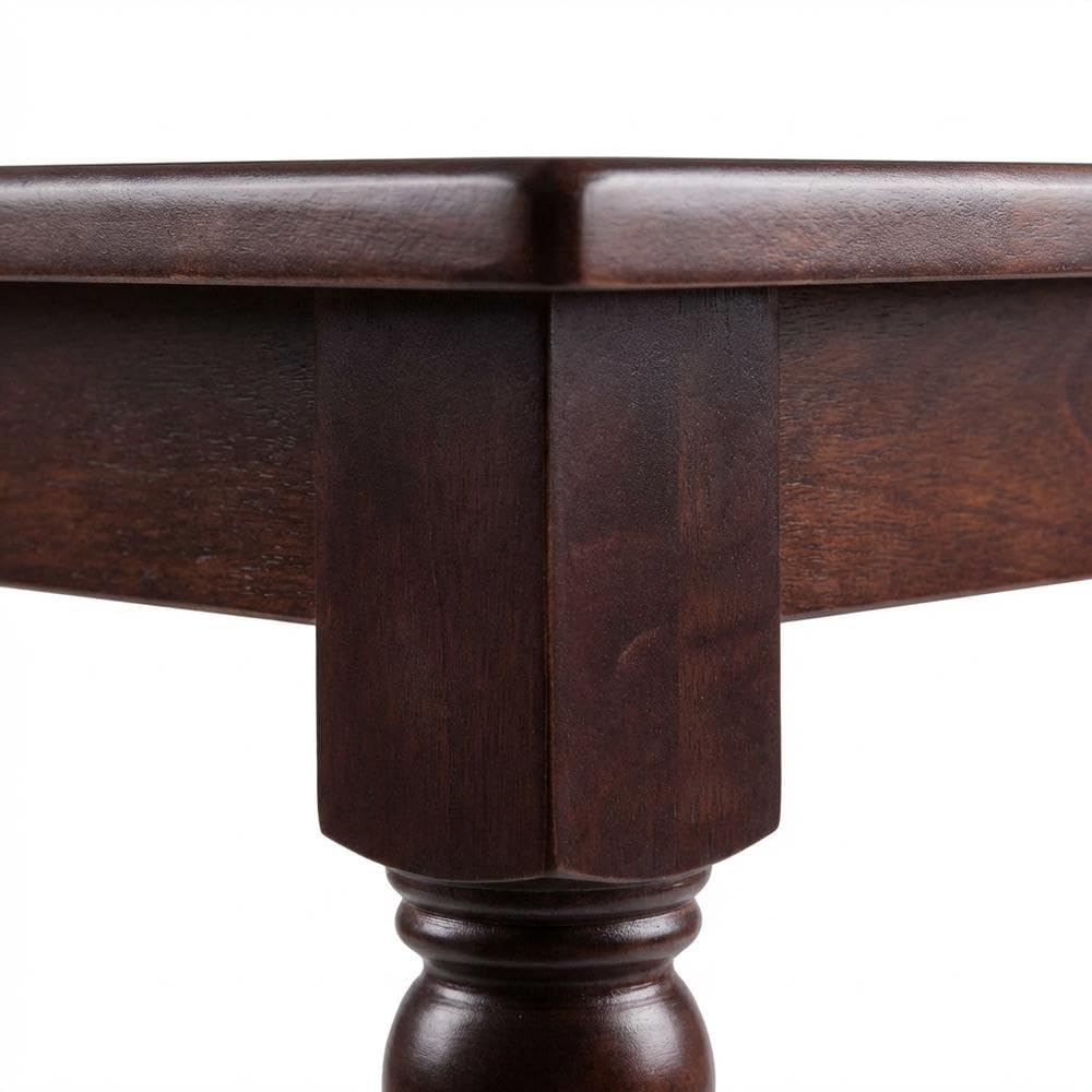 Walnut Small Square Dining Table - Solid Wood Kitchen Table for Compact Spaces - Elegant Square Table s, Kitchens, or