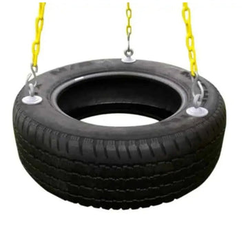 Gym Heavy-Duty 3-Chain Rubber Tire Swing Seat