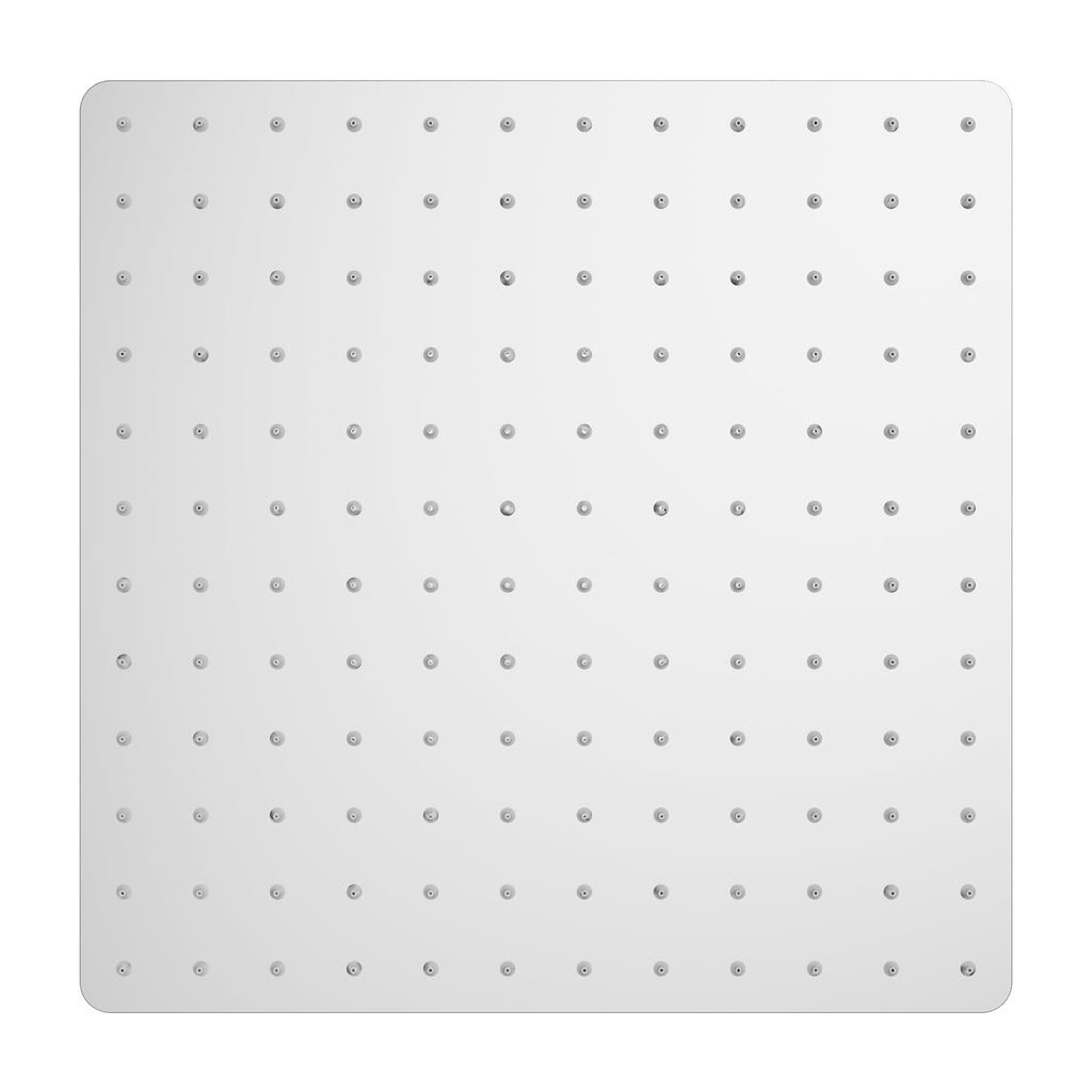 Shower Head,rain shower head, 12 inch- Square Shower Head, 1.8 GPM Flow Rate, rainfall showerhead,VBFF09 (Chrome)