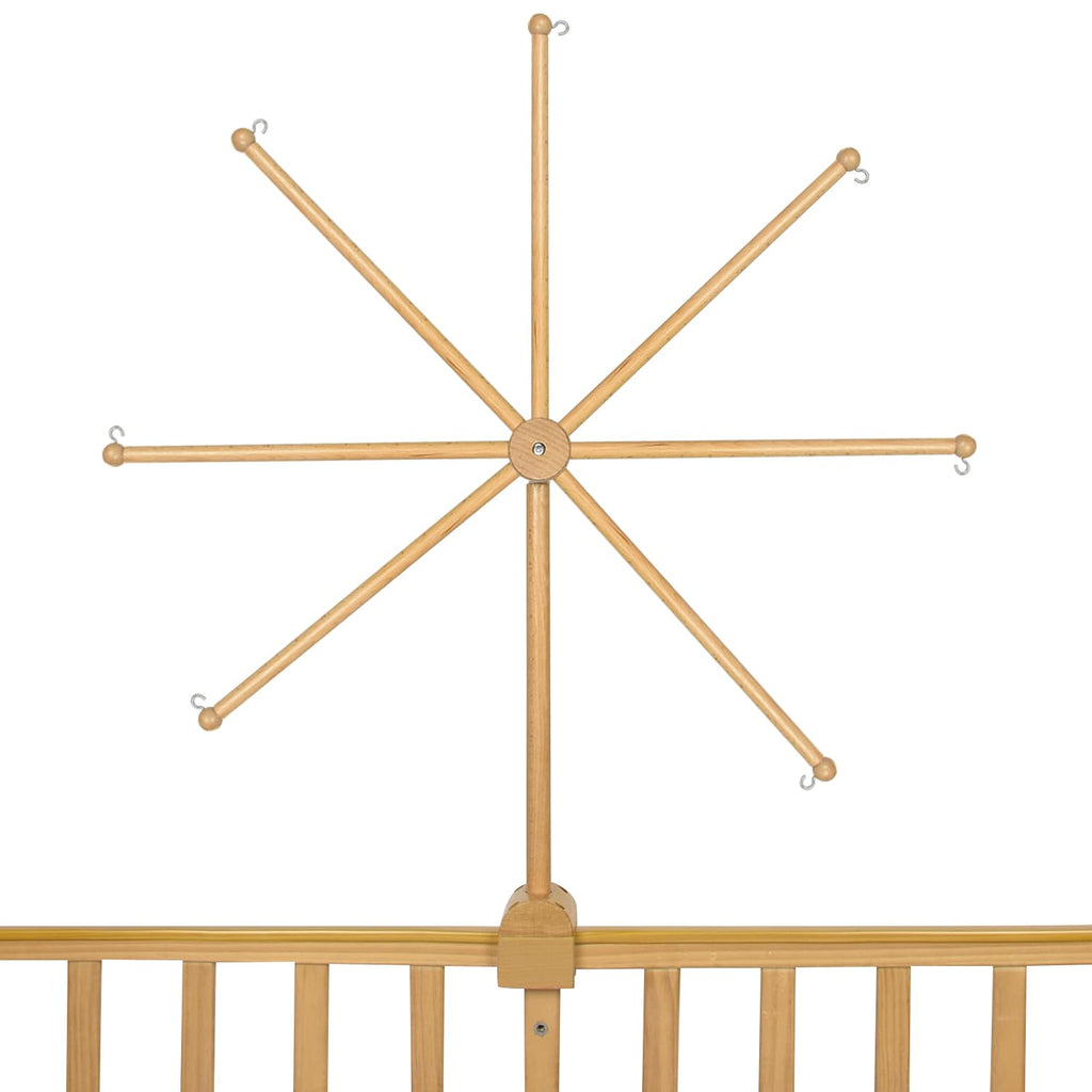Baby Crib Mobile Hanger & Holder, 26 Inch 360° Rotating Wood