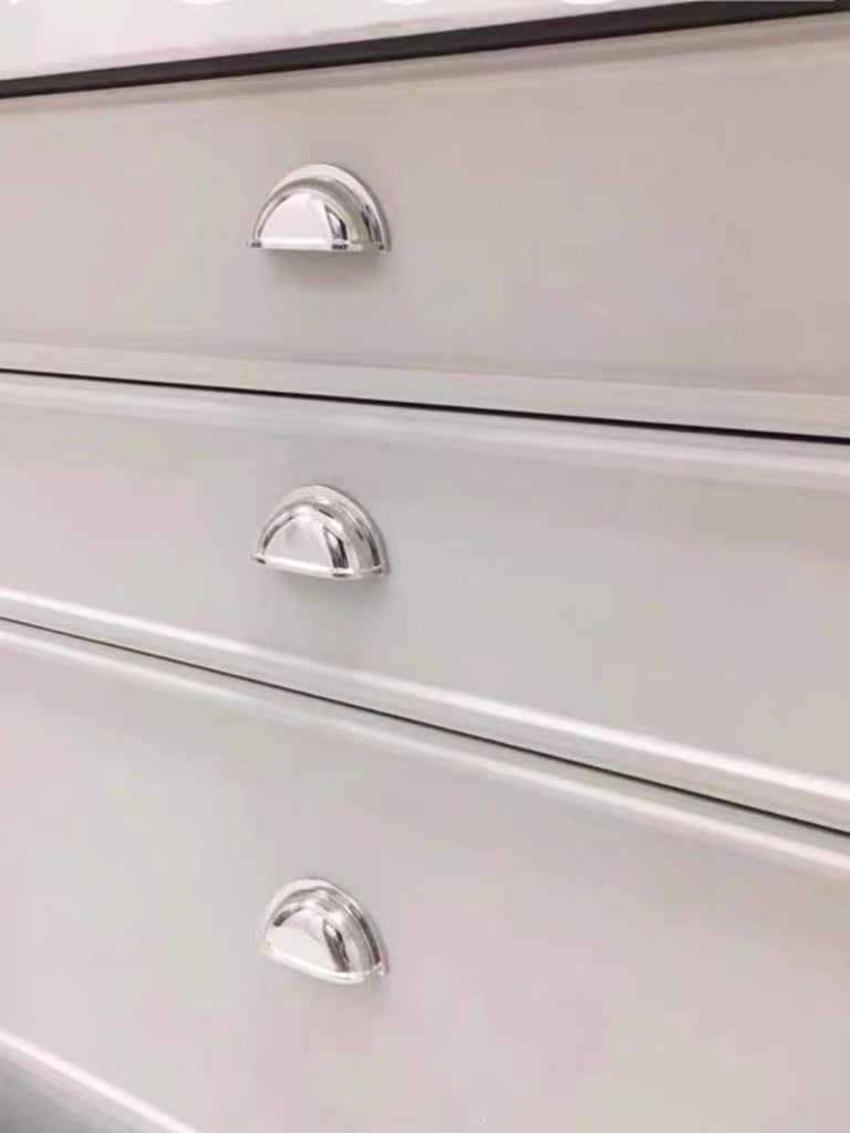 10 Pack 3" Polished Nickel Drawer Cup Pulls Cabinet Cup Pulls B Hardware Cabinet Handles Drawer Handles Knobs 3 inch