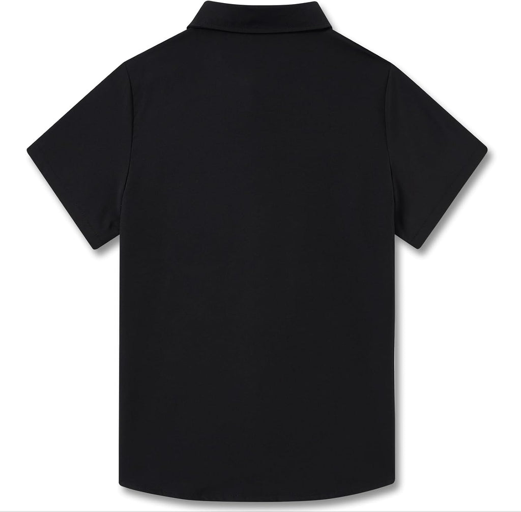 Boys Dress Shirt Short Sleeve Button Down Shirts