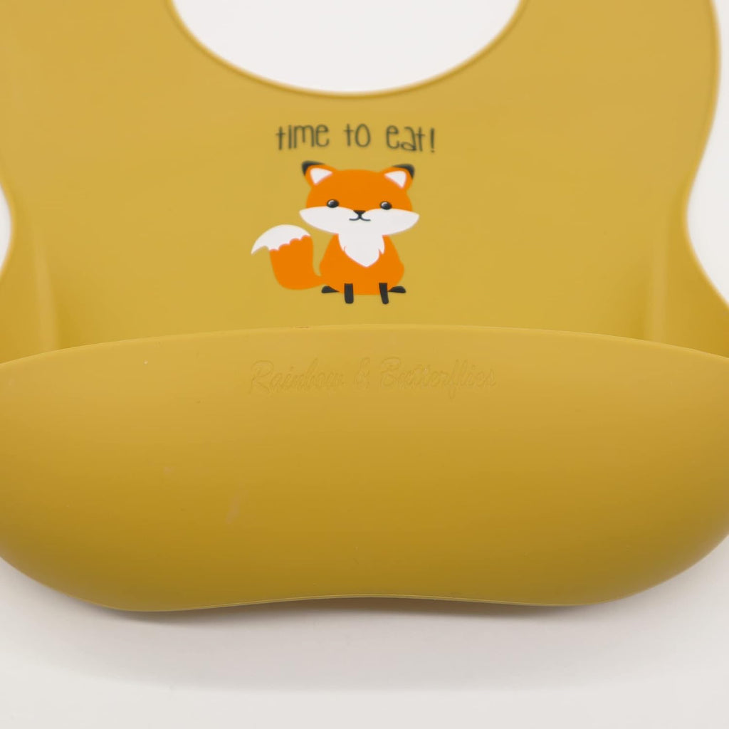 Set of 2| Silicone Baby Bibs - BPA Free, Easy to Clean, Waterproof, Soft, Durable with Food Catcher