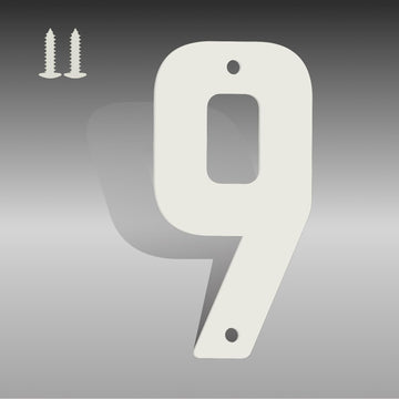 16 Inch White House Numbers, Large Metal Address Numbers for Outside (9)