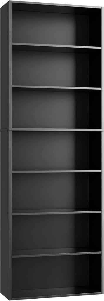 82" Tall Bookshelf, 7-Tier Open Shelves Bookcase, Freestanding Display Storage Shelves
