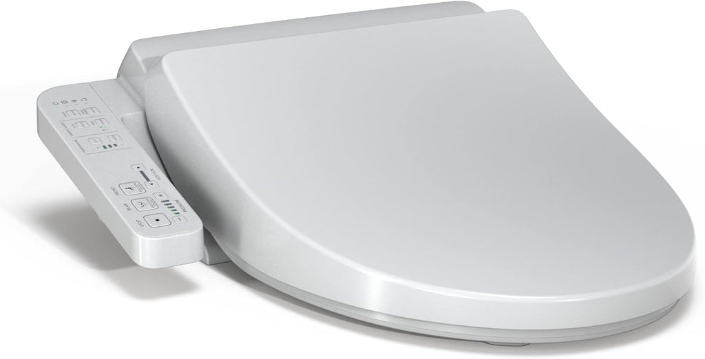 Elongated Electronic Bidet Toilet Seat with Heated Seat, Soft-Close Lid, Warm Water Wash