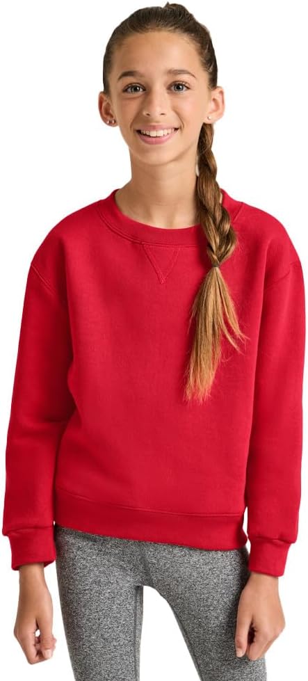 Boys Classic Midweight Fleece Crew Sweatshirt