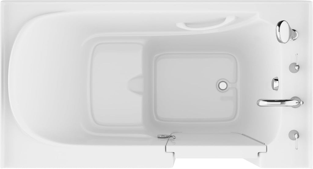 Tubs Series Wide Opening Door Right Drain Quick Fill Walk-In Soaking Tub in White Finish 32 in. x 60 in. | AMZ3260RWS