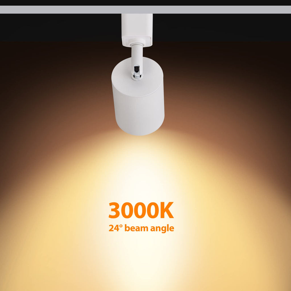 LED Track Lighting Kit with 6.6FT H Type Track Rail, White