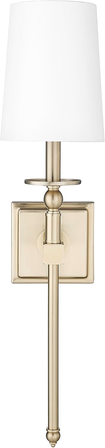 1 Light Wall Sconce 26 Inches Tall and 6.5 Inches Wide - Modern Gold