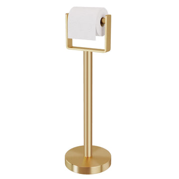Heavy Duty Toilet Paper Holder Stand, Extra-Weighted Base No Tipping