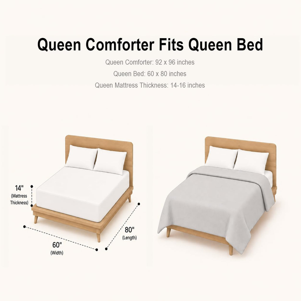Velvet Comforter Queen, Luxuriously Soft Queen Comforter Set, Lightweight Bedding Set for All Seasons, Comforter