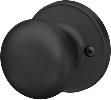 J170-STR Stratus Non-Turning One-Sided Dummy Door Knob with Round Rose from The J Series Matte Black