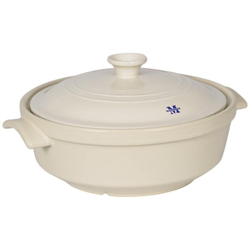 5 Quart Flami Pot with Lid, Natural Clay Pot for Cooking, Non-Toxic PFAS-Free Casserole Dish for Oven & Stovetop