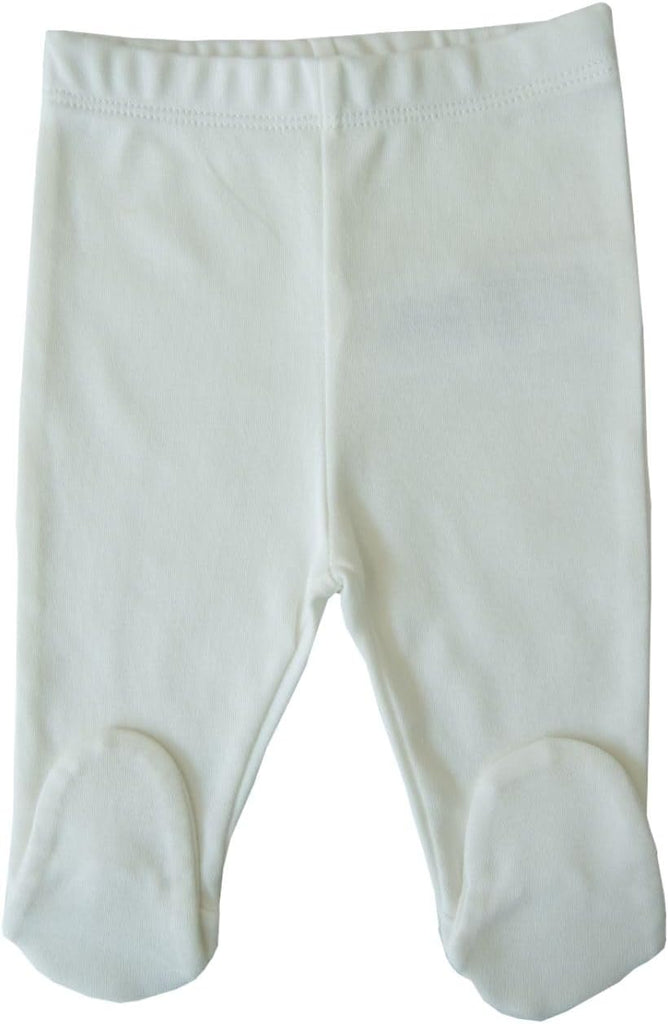 Organic Cotton Baby Piece Outfit Set, Soft Interlock Top and Footed Pants, Unisex