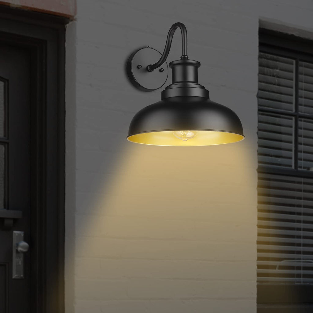 Dusk to Dawn Outdoor Barn Light, Farmhouse Outdoor Wall Sconce, Rustic Exterior Wall Mount Light, Vintage Outside