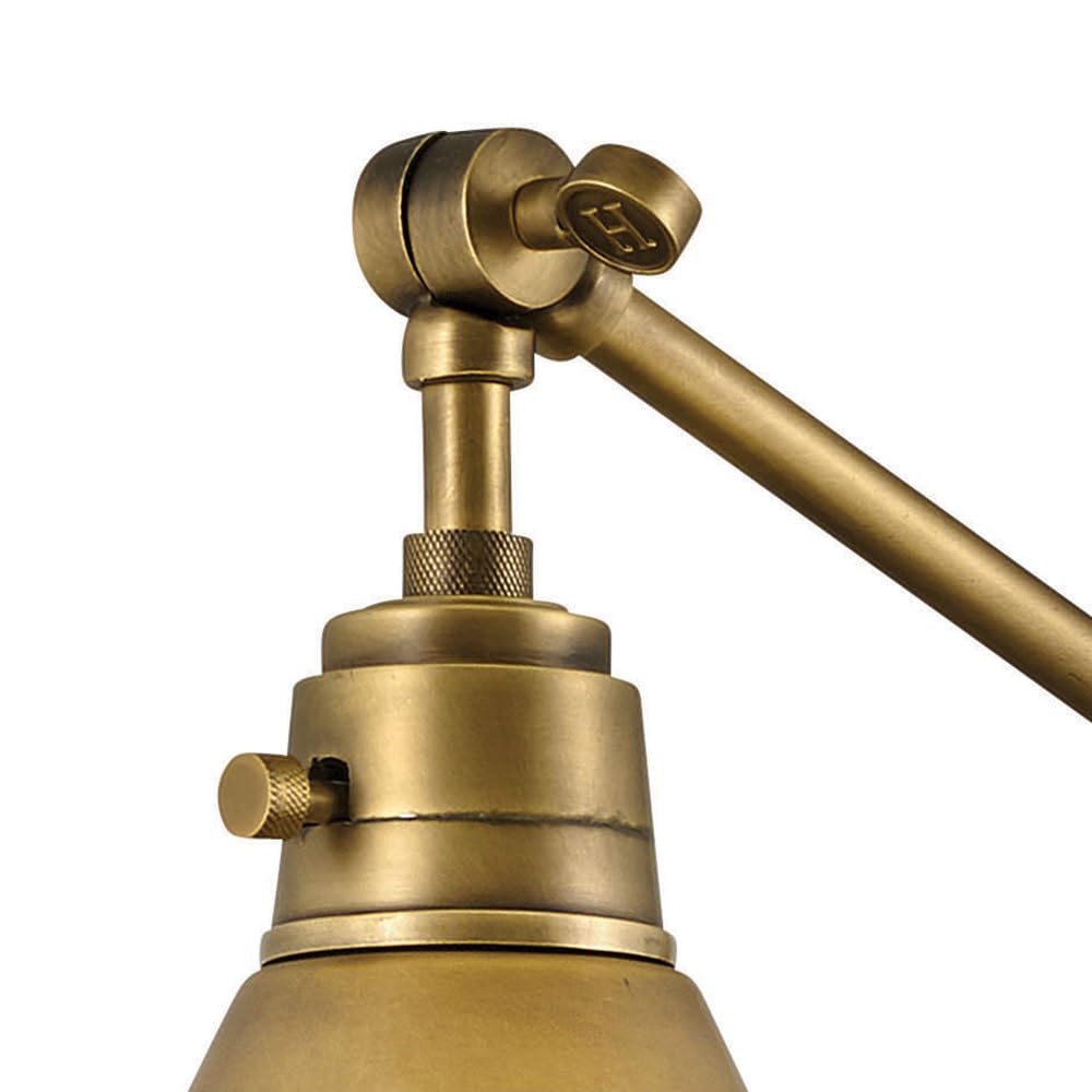 Arti Medium Swing Arm Single Light Wall Sconce, Heritage Brass