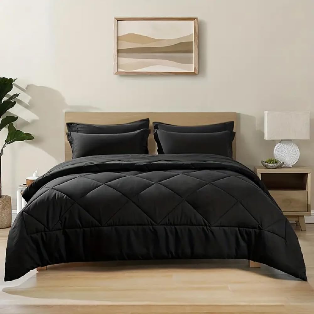 Soft Comforter Queen Size Duvet Insert-Lightweight Down Alternative Comforter with Corner Tabs-Fluffy & Breathable &