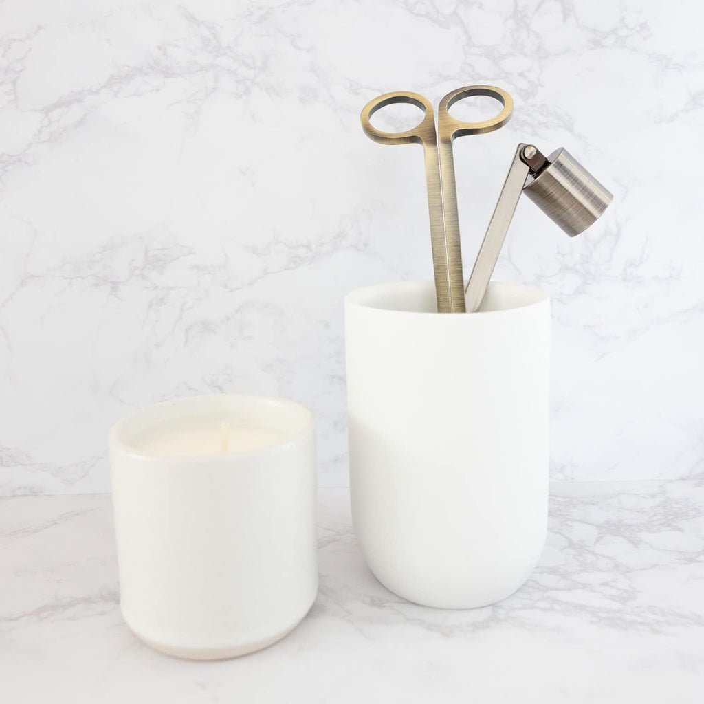 Candle Wick Trimmer and Candle Snuffer Accessory Set - Pick Your Color