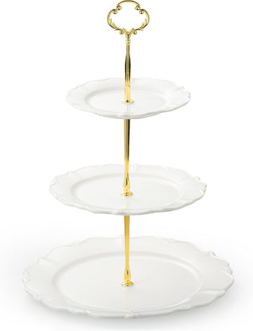 Tier Cupcake Stand, Ceramic Tiered Serving Stand - Set of 3