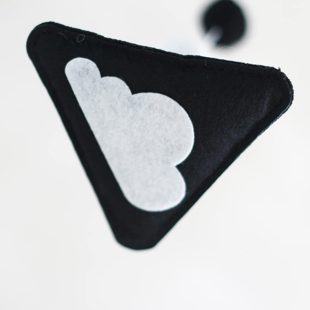 Montessori Mobile, Black and White Baby Crib Mobile, Neutral Nursery Mobile Decoration for Pack N Play, for Baby Boy