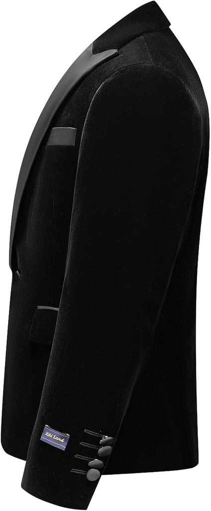 Boy Suits 2 Piece Slim Fit Formal Suit Velvet Tuxedo Suit